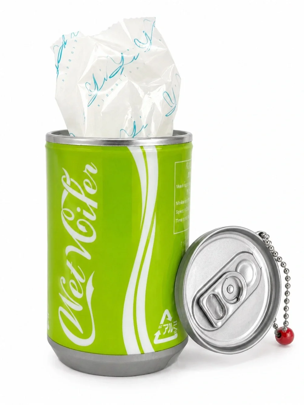 Mini Soda Can Wet Wipes Keychain 30 Wipes Choose Color NWT
